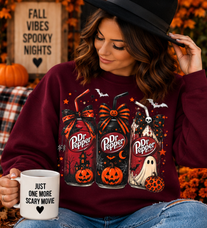 Spooky Cherry Soda Halloween Graphic