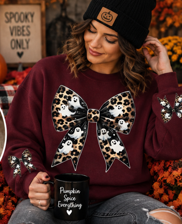 Leopard Ghost Bow Graphic