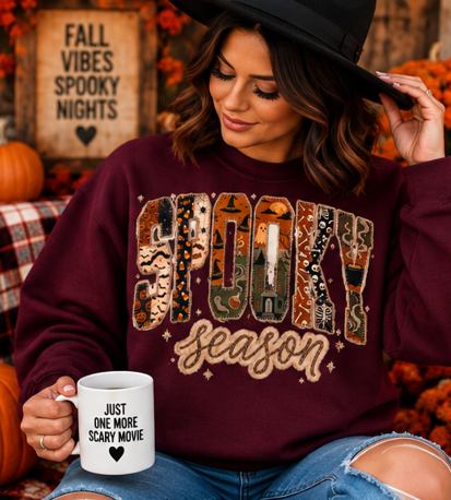 Spooky Season Patchwork Graphic