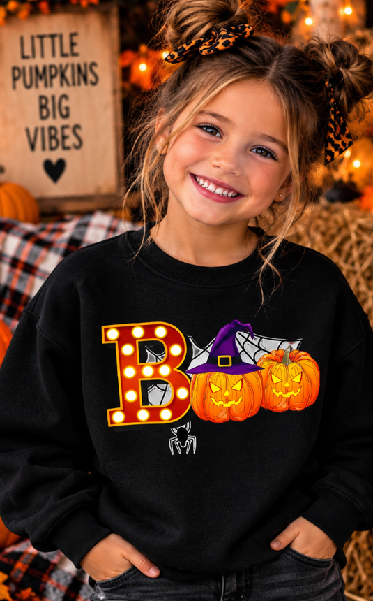 BOO Pumpkins Kids Graphic