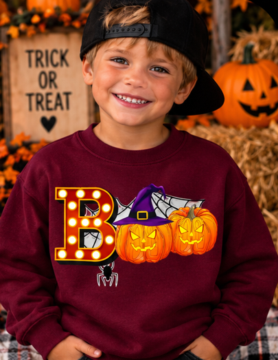 BOO Pumpkins Kids Graphic