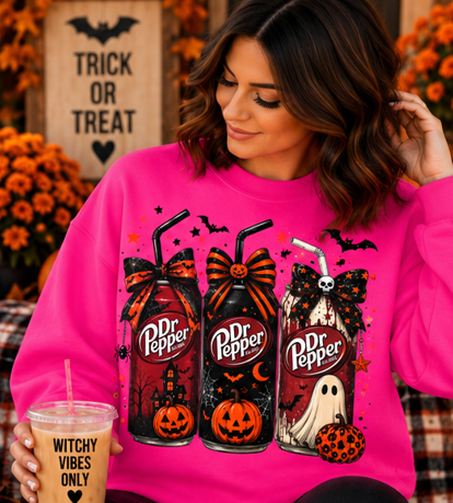 Spooky Cherry Soda Halloween Graphic