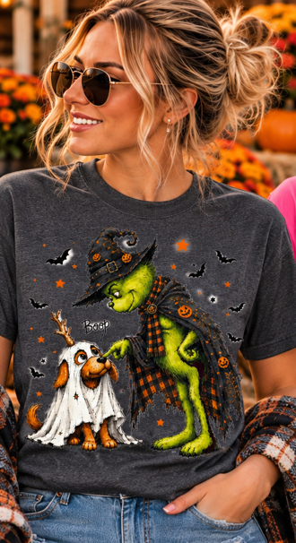 Witchy Boop Ghost Pup Graphic Tee