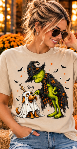Witchy Boop Ghost Pup Graphic Tee
