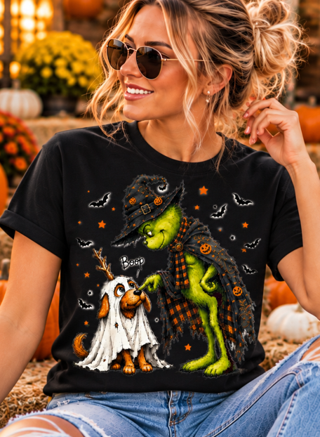 Witchy Boop Ghost Pup Graphic Tee