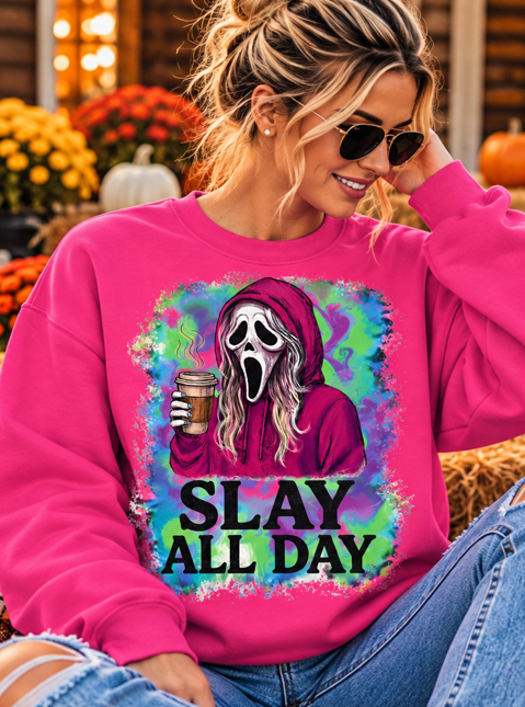 Slay All Day Ghost Graphic Tee