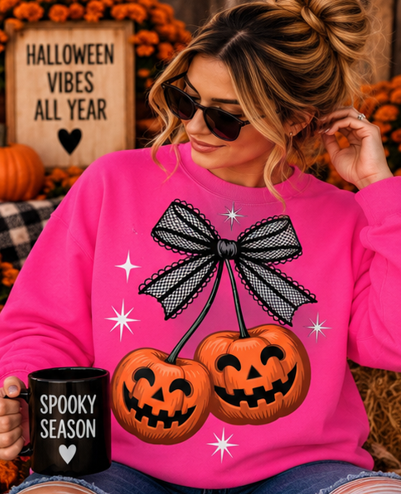 Pumpkin Cherries Graphic
