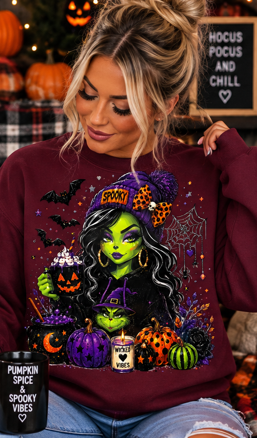 Wicked Vibes Halloween Witch