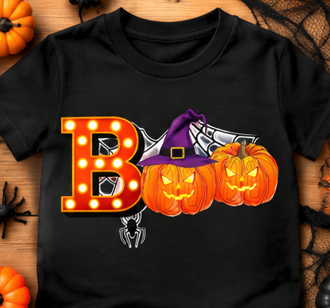 BOO Pumpkins Kids Graphic