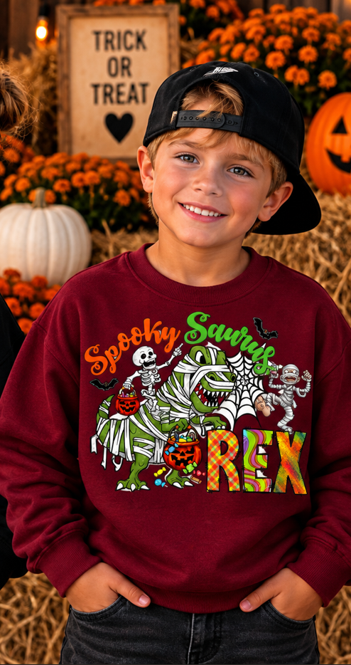 Spooky Saurus Rex Kids Graphic